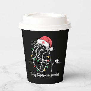 Herzanatomie Weihnachten Krankenschwester Herz Tac Pappbecher