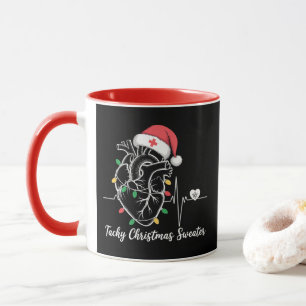 Herzanatomie Weihnachten Krankenschwester Herz Tac Tasse