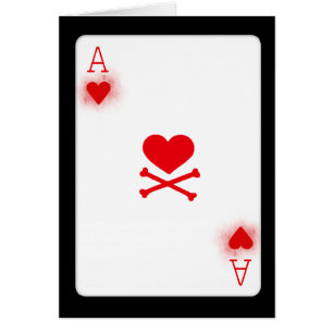Herzass Poker-Spielkarte-Spiel-Karte