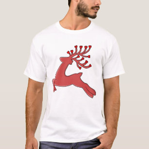 Herzast Hirschsprung Liebe Geweih T-Shirt