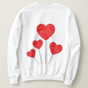 Herzballons-Illustrationsdesign Sweatshirt