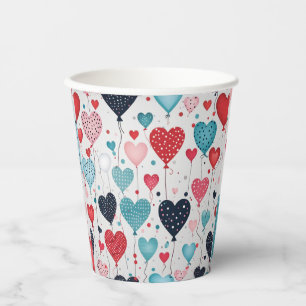 Herzballons Pappbecher