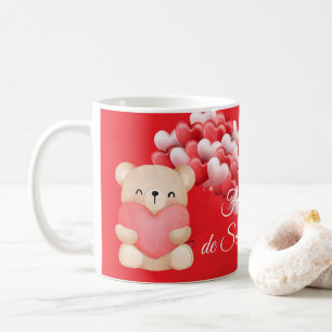 Herzballons und Bären, Kaffeetasse Valentinstag