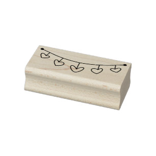 Herzbanner Gummistempel