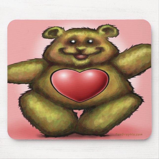 Herzbär Mousepad (Vorne)