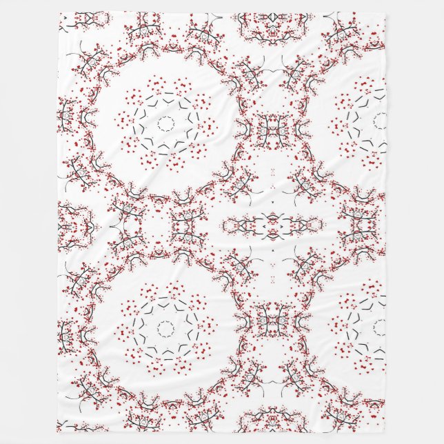 Herzbaum Fleecedecke (Vorderseite)