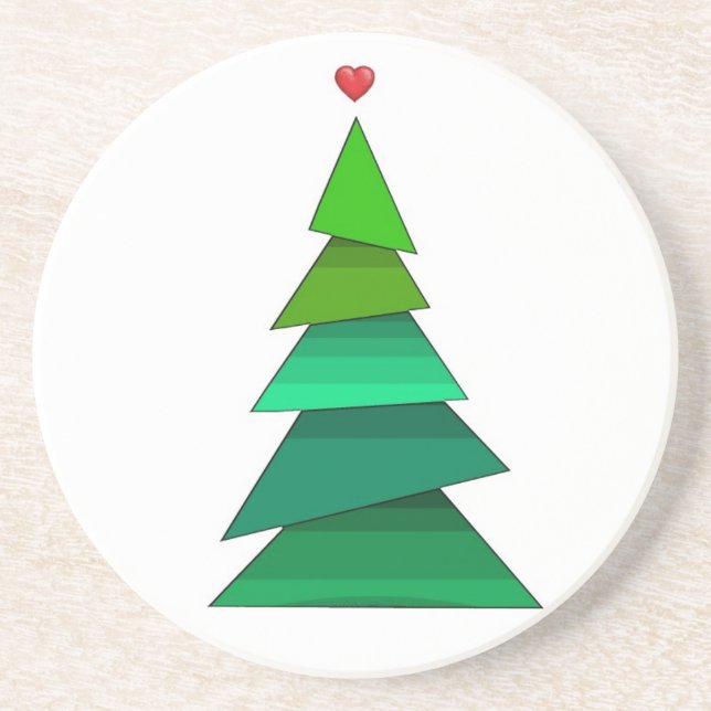 Herzbaum Getränkeuntersetzer (Vorne)