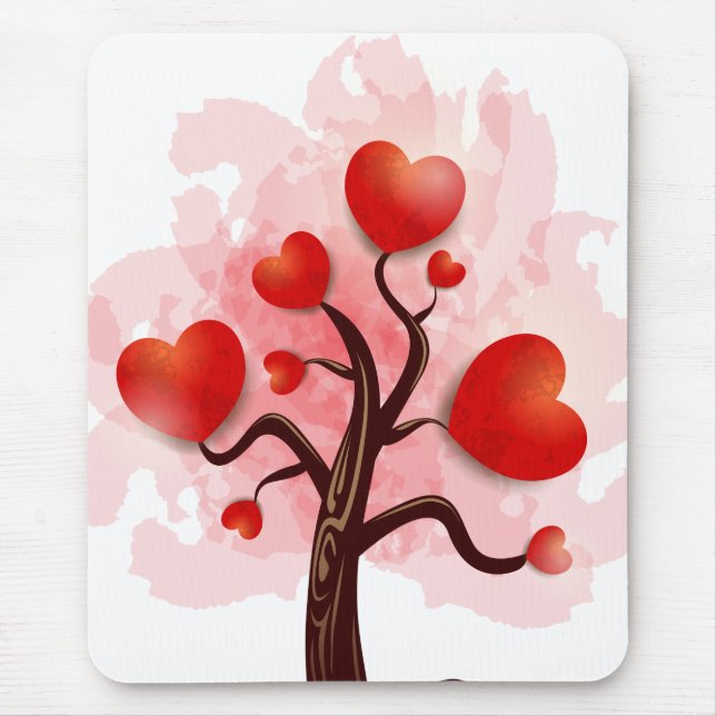 Herzbaum Mousepad (Vorne)