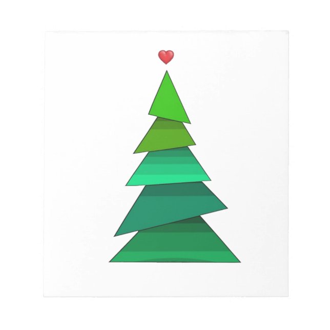 Herzbaum Notizblock (Vorderseite)