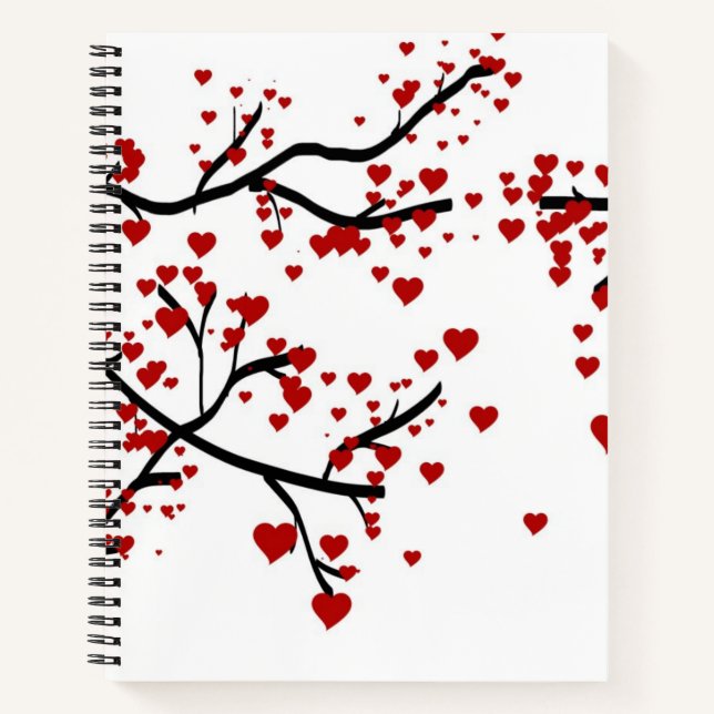 Herzbaum Notizbuch (Vorderseite)