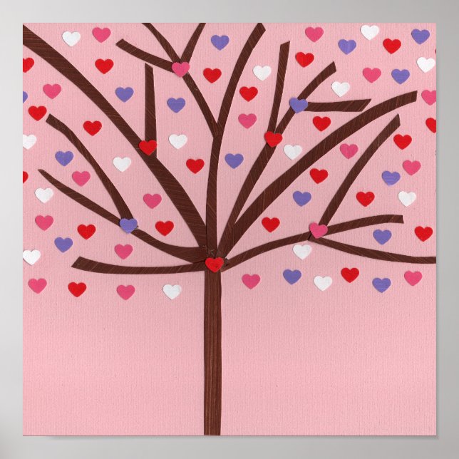 Herzbaum Poster (Vorne)