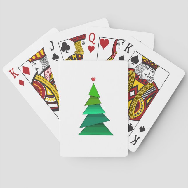 Herzbaum Spielkarten (Rückseite)