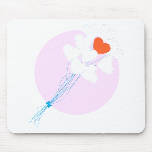Herzblasen Mousepad (Vorne)