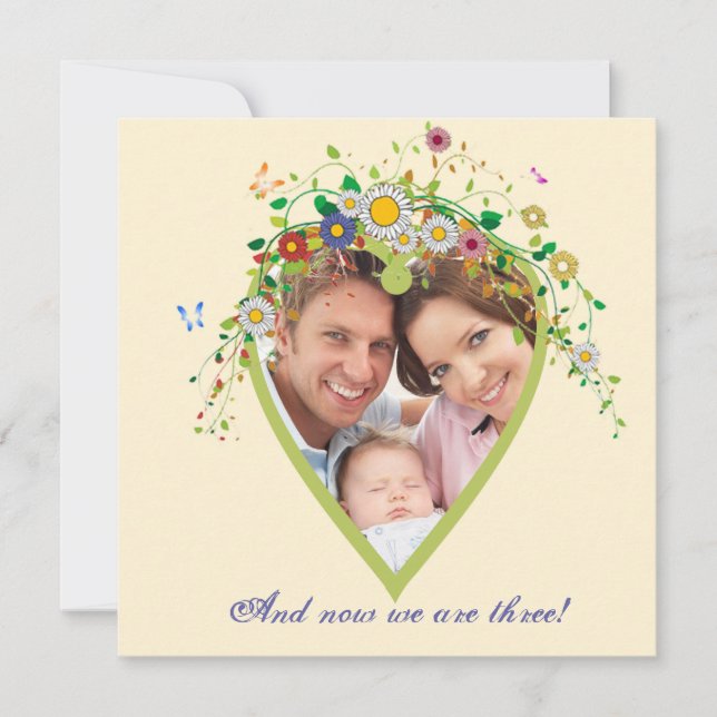 Herzblühen - Ankündigung der Adoption des Fotos (Vorderseite)