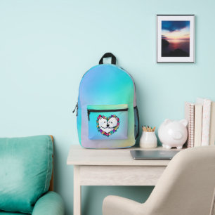 Herzblühen KiniArt Bedruckter Rucksack