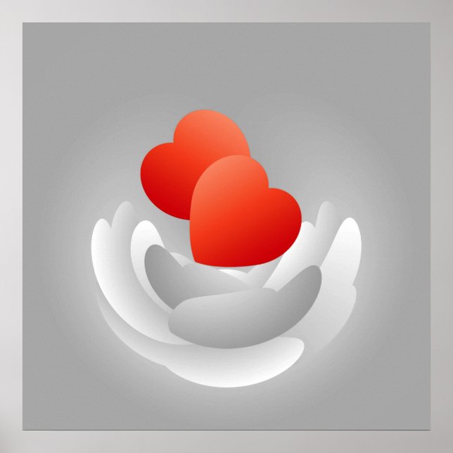 Herzblüte Poster (Vorne)