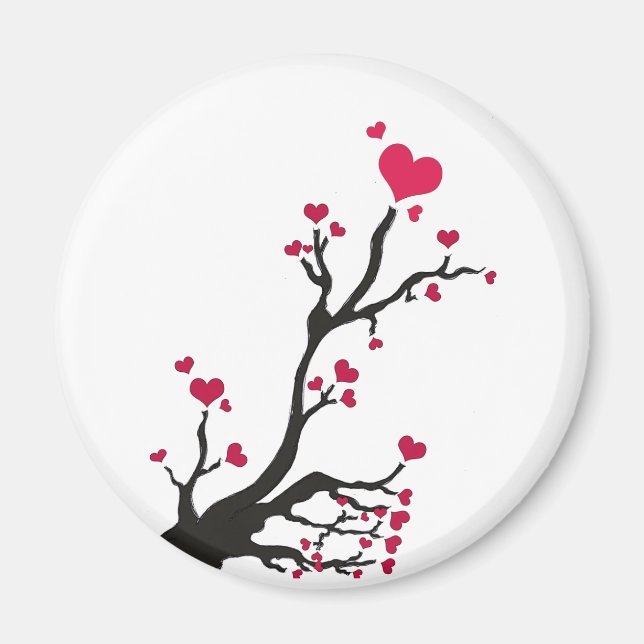 Herzblütenmagnete Magnet (Vorne)