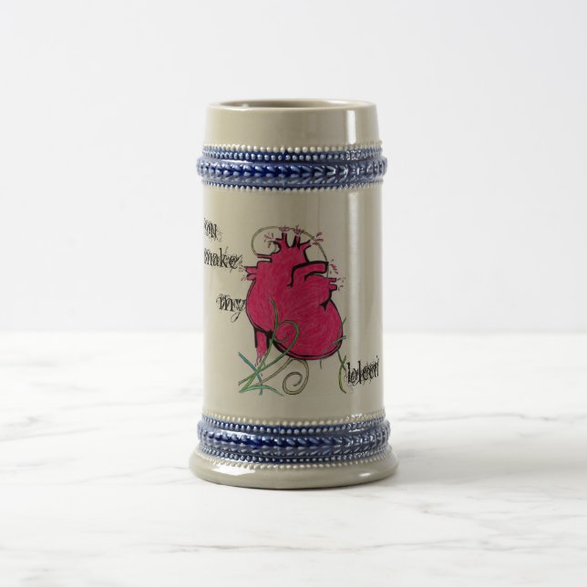 Herzblutungen Bierglas (Mittel)