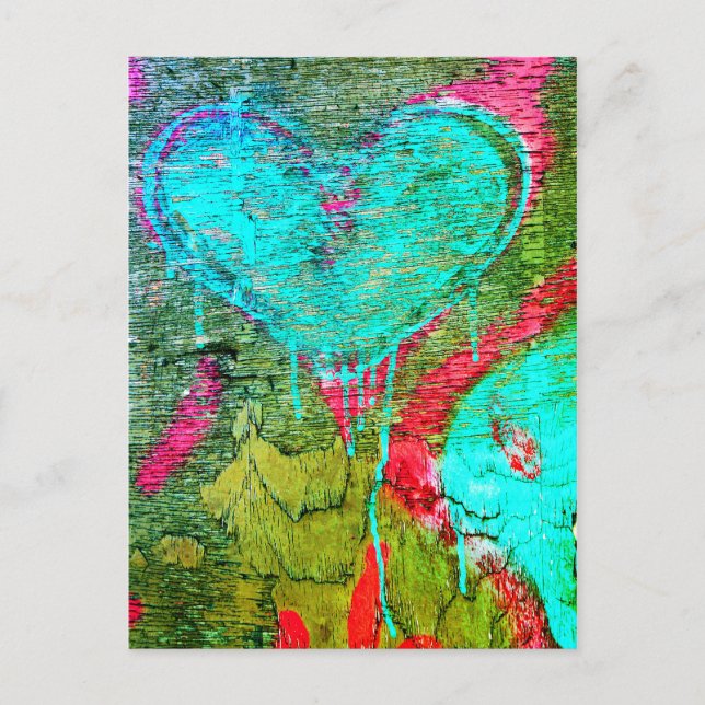 Herzblutungen Postkarte (Vorderseite)