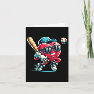 Herzchen Baseball Boys Kinder Baseball Valentin Karte
