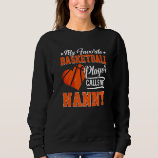 Herzchen Mein Lieblings-Basketball-Spieler nennt m Sweatshirt
