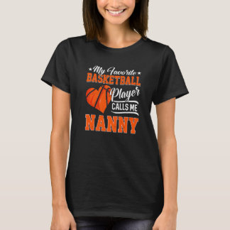 Herzchen Mein Lieblings-Basketball-Spieler nennt m T-Shirt