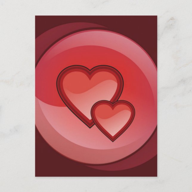 Herzchen Postkarte (Vorderseite)