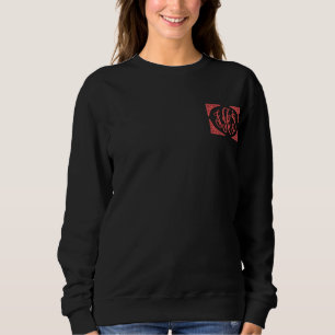 "Herzdame: Liebende Mutter Stickerei-Shirt" Besticktes Sweatshirt