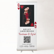 Herzdame Weibliches Foto QR Code Friseur
