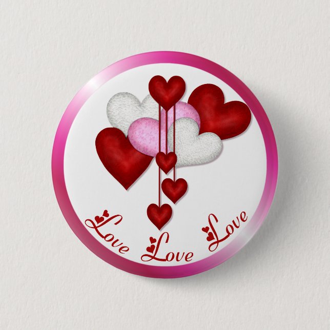 Herzdekor Button (Vorderseite)