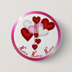 Herzdekor Button