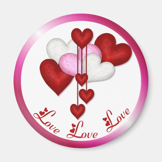 Herzdekor Magnet (Vorne)