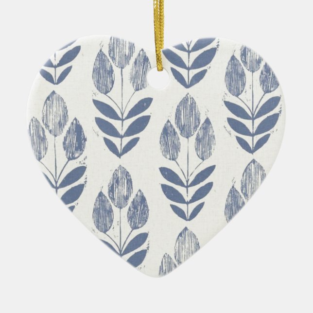 Herzdekoration - Tulips aus Amsterdam Keramik Ornament (Vorne)