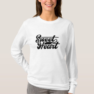 Herzdesign für T - Shirt. T-Shirt