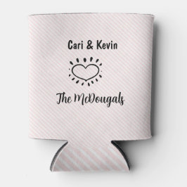 Herzdesign-Gastgeschenk Hochzeit Dosenkühler