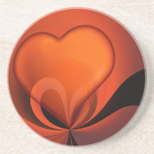 Herzdesign Getränkeuntersetzer