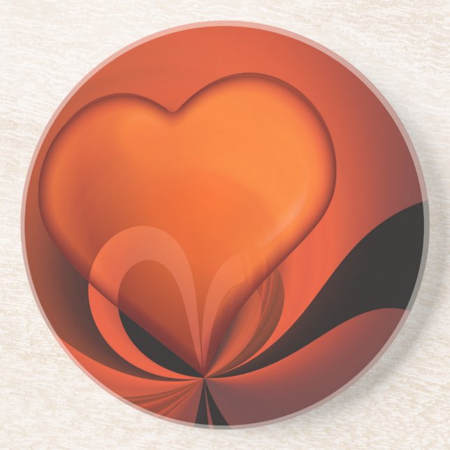 Herzdesign Getränkeuntersetzer (Vorne)