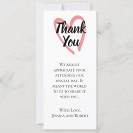 Herzdesign Hochzeit Dankeschön