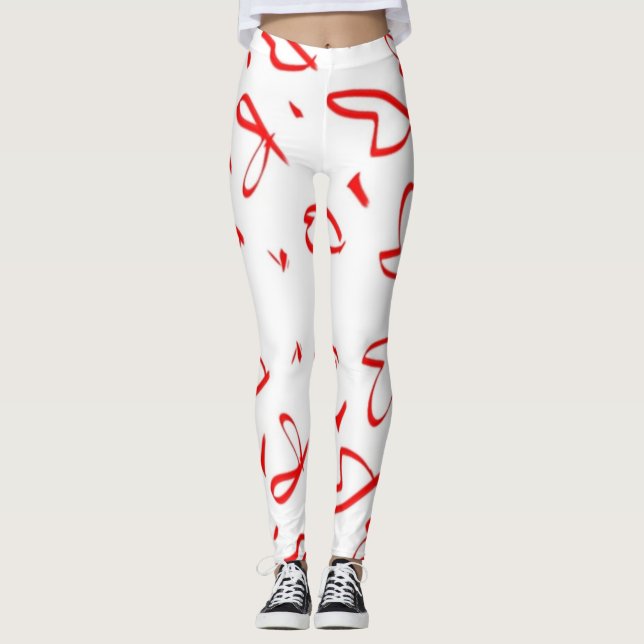 Herzdesign Leggings (Vorderseite)