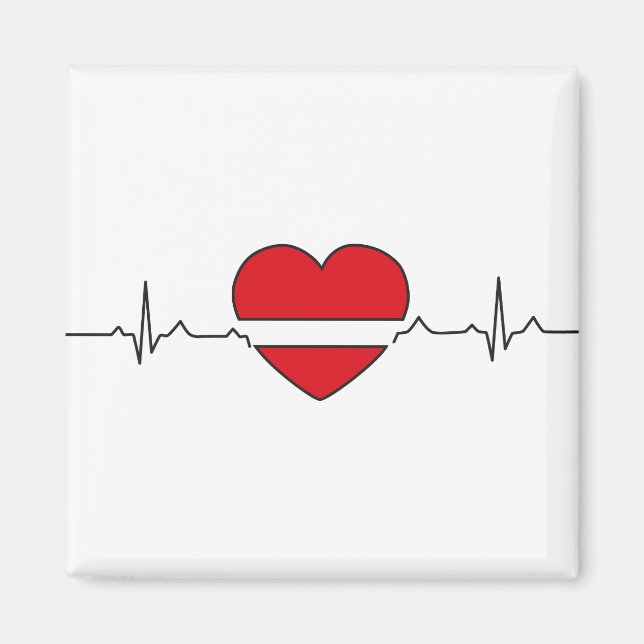 Herzdesign Magnet (Vorne)