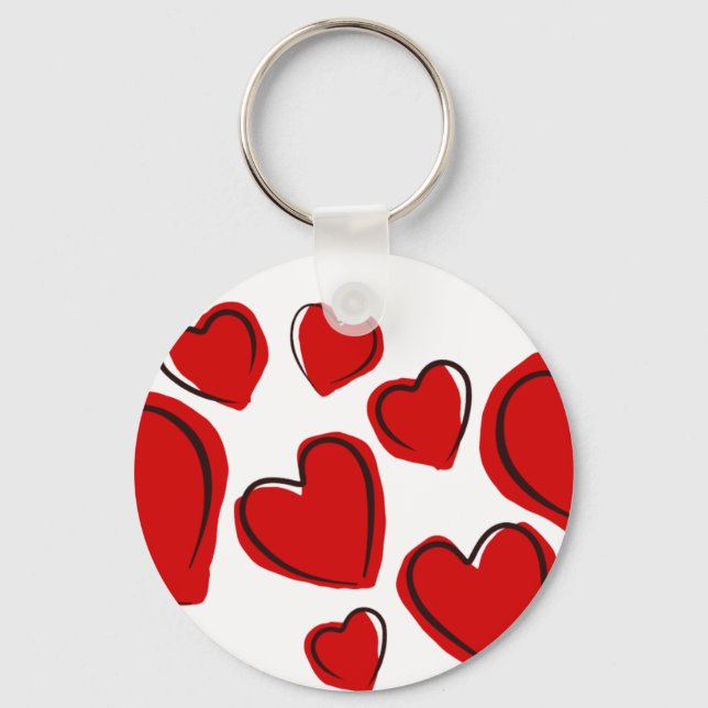 Herzdesign Schlüsselanhänger (Vorderseite)