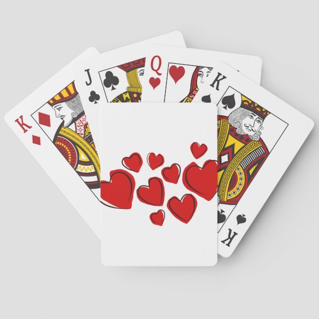 Herzdesign Spielkarten (Rückseite)