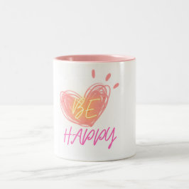 Herzdesign-TASSE Zweifarbige Tasse