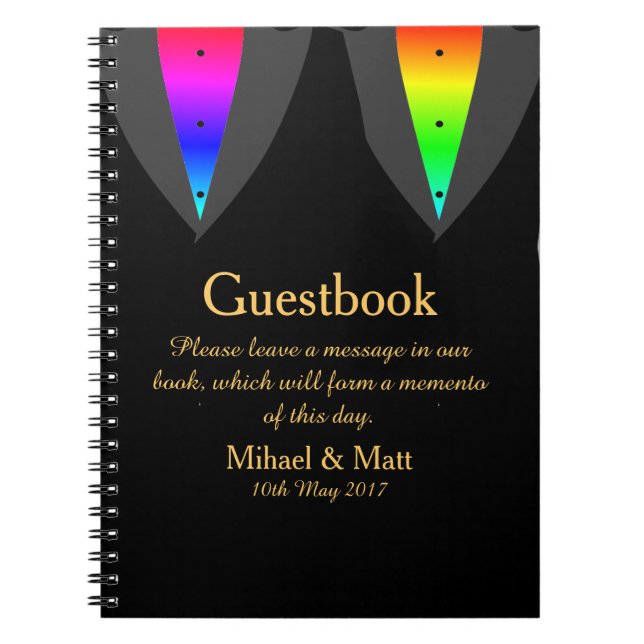 Herzen Aglow mit StolzGuestbook für homosexuelle Notizblock (Vorderseite)