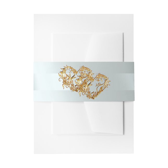 Herzen & Band - Silber/Gold (Vorderseite Beispiel)