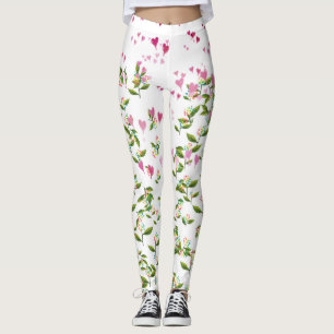 Herzen bei Blume Leggings