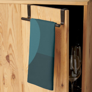 Herzen Blau Organisch Modern Geschirrtuch