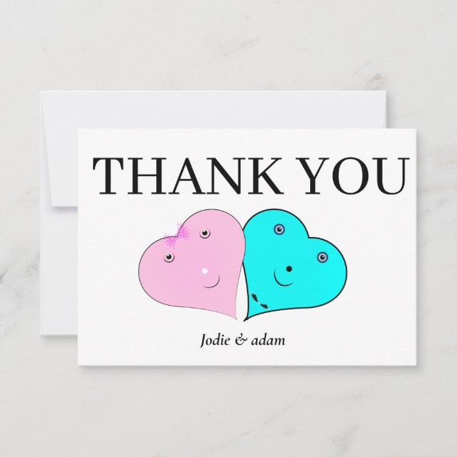 HERZEN DANKESKARTE (Vorderseite)