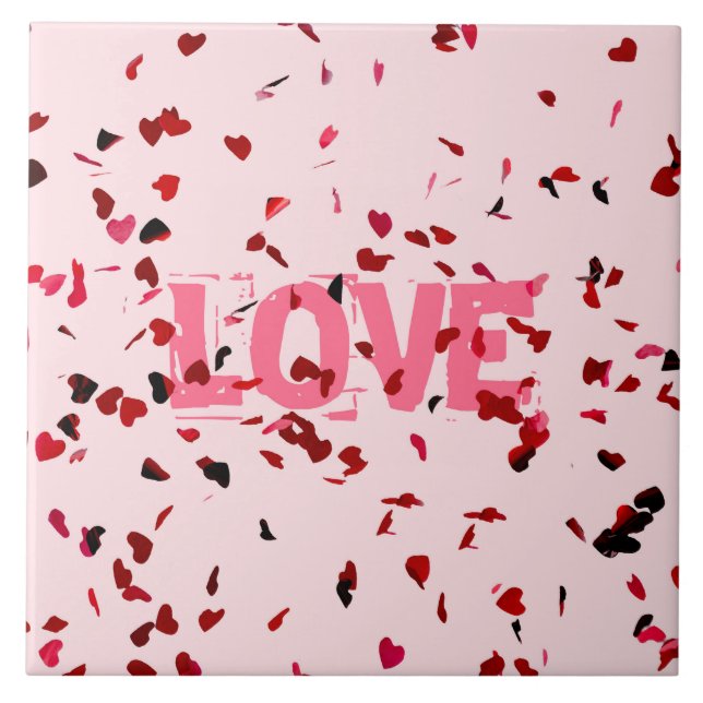 Herzen der Liebe Fliese (Vorderseite)