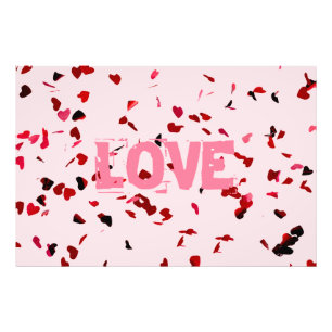 Herzen der Liebe Fotodruck